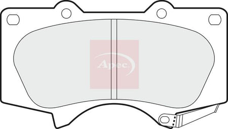 Apec PAD1382 Brake Pad Set, disc brake - 1