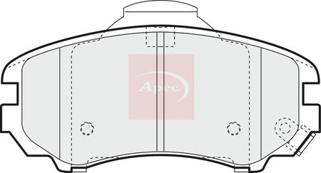 Apec PAD1384 Brake Pad Set, disc brake - 1