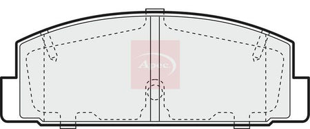 Apec PAD1387 Brake Pad Set, disc brake - 1