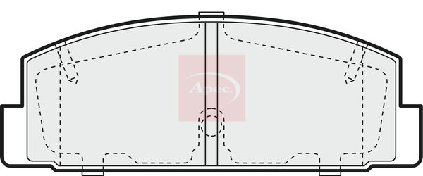 Apec PAD1387 Brake Pad Set, disc brake - 1