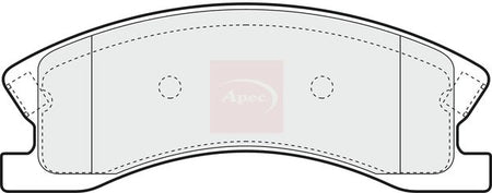 Apec PAD1389 Brake Pad Set, disc brake - 1