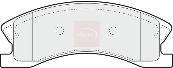 Apec PAD1389 Brake Pad Set, disc brake - 1