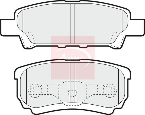 Apec PAD1390 Brake Pad Set, disc brake - 1