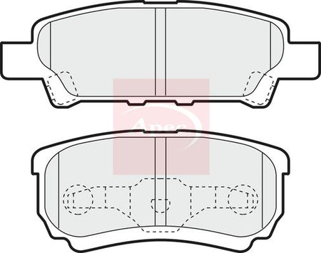 Apec PAD1390 Brake Pad Set, disc brake - 1