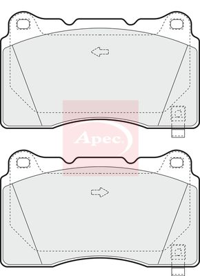 Apec PAD1391 Brake Pad Set, disc brake - 1