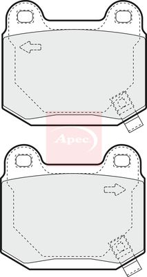 Apec PAD1392 Brake Pad Set, disc brake - 1