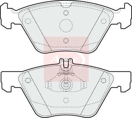 Apec PAD1393 Brake Pad Set, disc brake - 1
