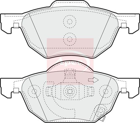 Apec PAD1394 Brake Pad Set, disc brake - 1