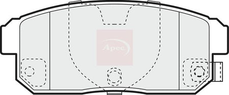 Apec PAD1399 Brake Pad Set, disc brake - 1