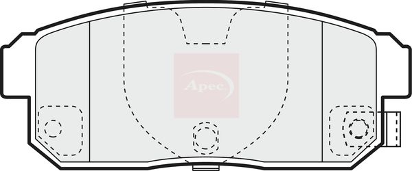 Apec PAD1399 Brake Pad Set, disc brake - 1