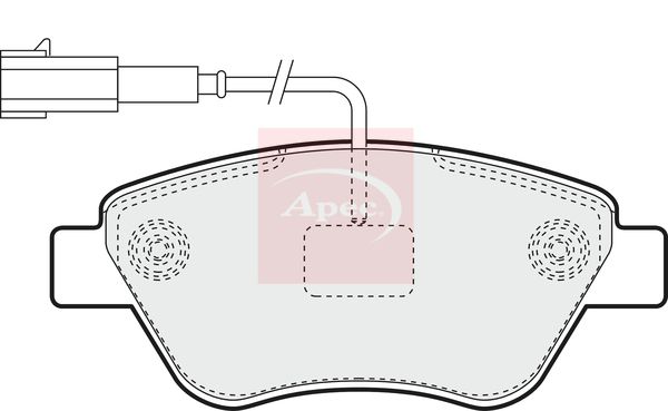 Apec PAD1400 Brake Pad Set, disc brake - 1