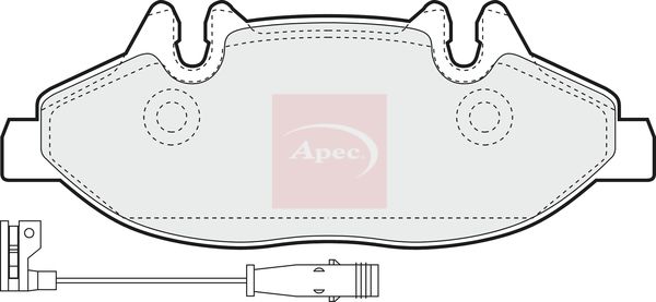 Apec PAD1401 Brake Pad Set, disc brake - 1