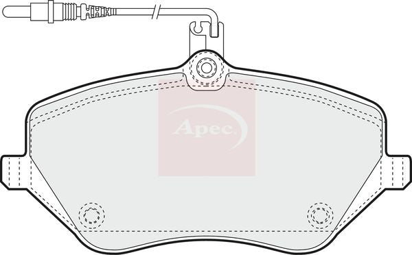 Apec PAD1404 Brake Pad Set, disc brake - 1