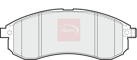 Apec PAD1405 Brake Pad Set, disc brake - 1