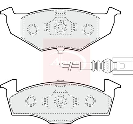 Apec PAD1406 Brake Pad Set, disc brake - 1