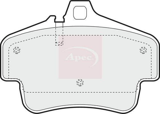Apec PAD1407 Brake Pad Set, disc brake - 1
