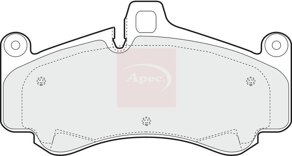 Apec PAD1408 Brake Pad Set, disc brake - 1