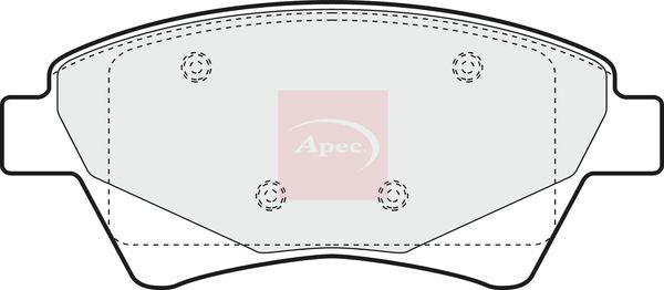 Apec PAD1410 Brake Pad Set, disc brake - 1