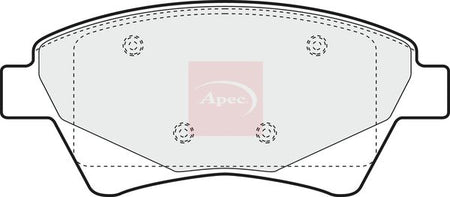 Apec PAD1410 Brake Pad Set, disc brake - 1