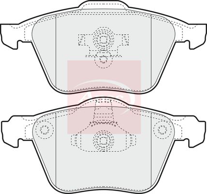 Apec PAD1411 Brake Pad Set, disc brake - 1