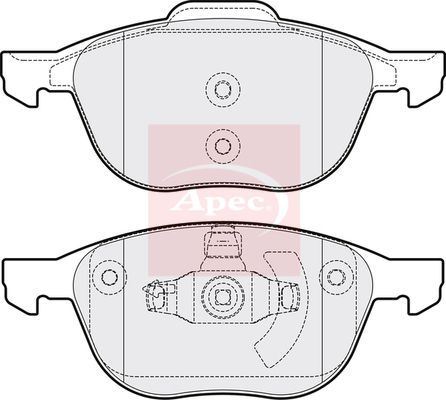 Apec PAD1415 Brake Pad Set, disc brake - 1