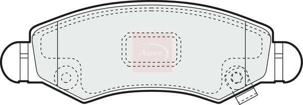 Apec PAD1418 Brake Pad Set, disc brake - 1