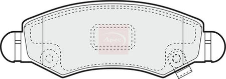 Apec PAD1418 Brake Pad Set, disc brake - 1