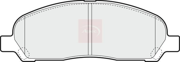 Apec PAD1421 Brake Pad Set, disc brake - 1