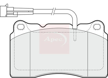 Apec PAD1424 Brake Pad Set, disc brake - 1