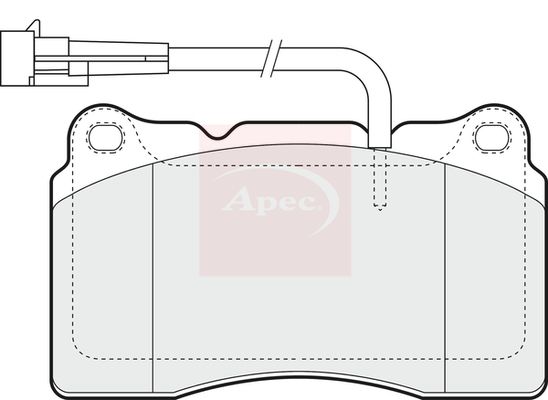 Apec PAD1424 Brake Pad Set, disc brake - 1