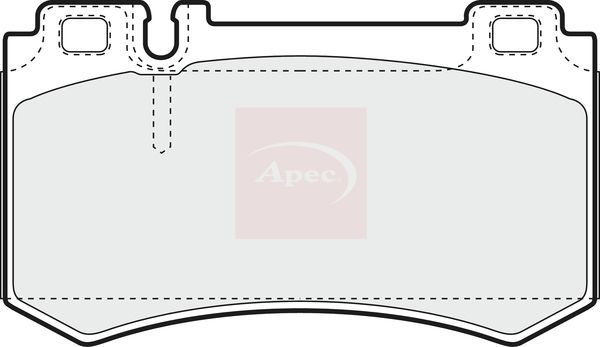 Apec PAD1425 Brake Pad Set, disc brake - 1