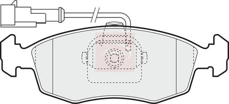 Apec PAD1427 Brake Pad Set, disc brake - 1