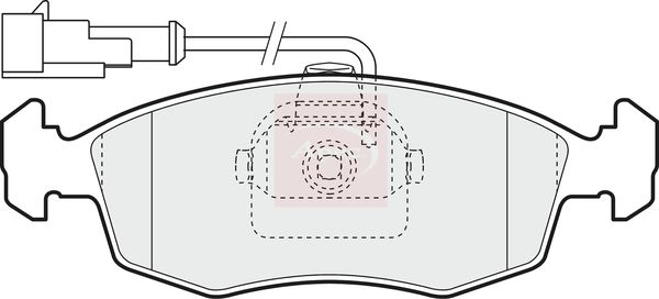 Apec PAD1427 Brake Pad Set, disc brake - 1