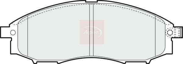 Apec PAD1429 Brake Pad Set, disc brake - 1