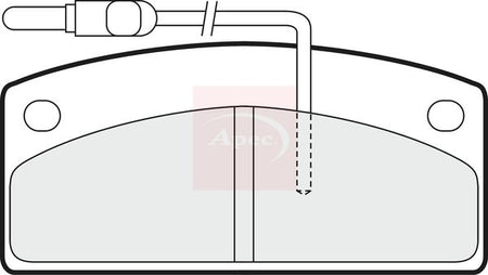 Apec PAD1430 Brake Pad Set, disc brake - 1