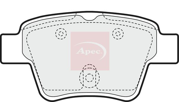 Apec PAD1433 Brake Pad Set, disc brake - 1