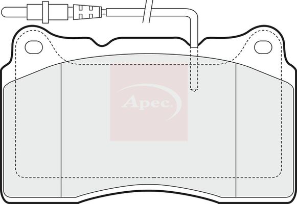 Apec PAD1434 Brake Pad Set, disc brake - 1