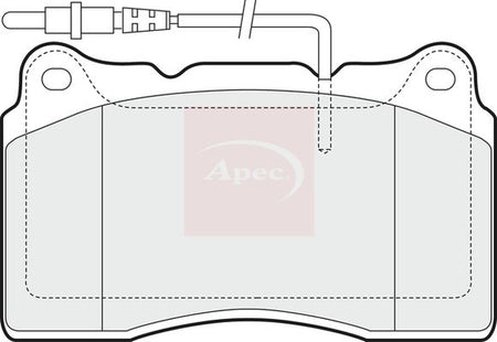 Apec PAD1434 Brake Pad Set, disc brake - 1