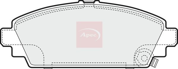 Apec PAD1435 Brake Pad Set, disc brake - 1