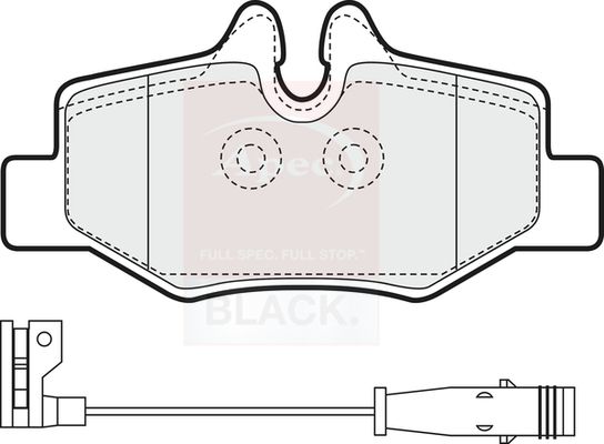 Apec PAD1436B Brake Pad Set, disc brake - 1