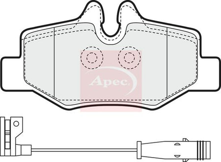 Apec PAD1436 Brake Pad Set, disc brake - 1