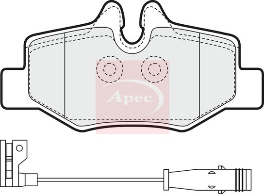 Apec PAD1436 Brake Pad Set, disc brake - 1