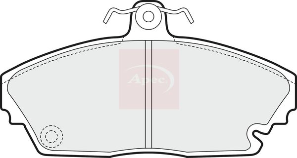 Apec PAD1437 Brake Pad Set, disc brake - 1