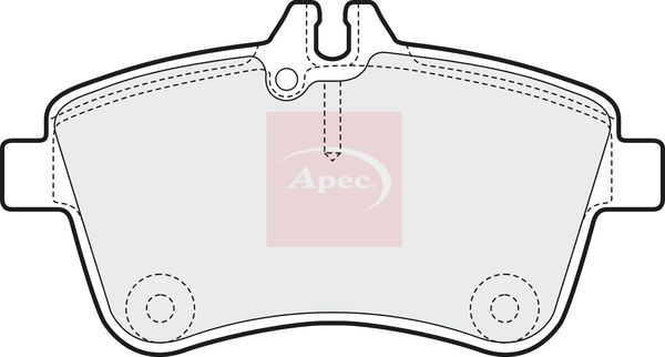 Apec PAD1438 Brake Pad Set, disc brake - 1