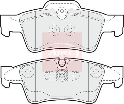 Apec PAD1440 Brake Pad Set, disc brake - 1