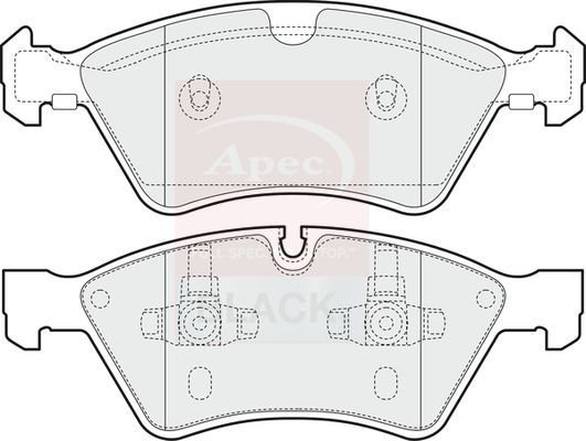 Apec PAD1441B Brake Pad Set, disc brake - 1