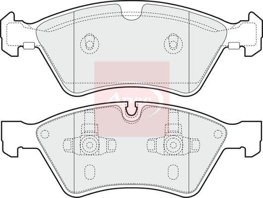 Apec PAD1441 Brake Pad Set, disc brake - 1