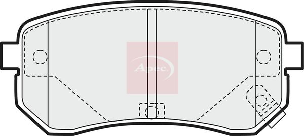 Apec PAD1442 Brake Pad Set, disc brake - 1