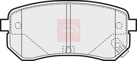 Apec PAD1442 Brake Pad Set, disc brake - 1