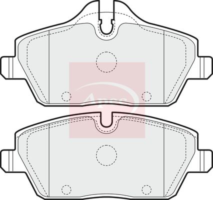 Apec PAD1443 Brake Pad Set, disc brake - 1